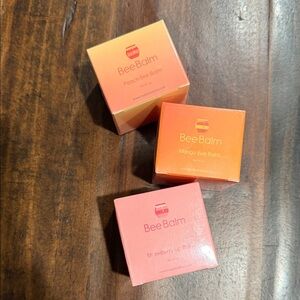 Bee Balm Lip Balm Trio- Peach, Mango, & Strawberry